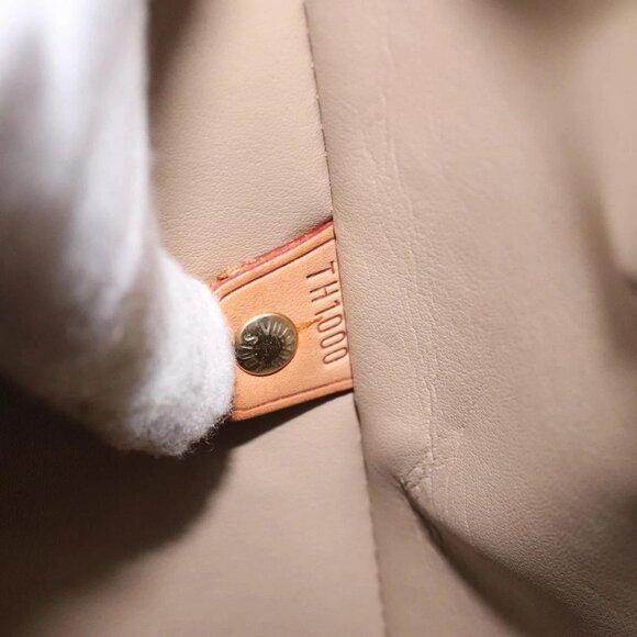 LOUIS VUITTON Monogram Vernis Houston Hand Bag Beige M91004 LV Auth th6217 - Picture 11 of 16